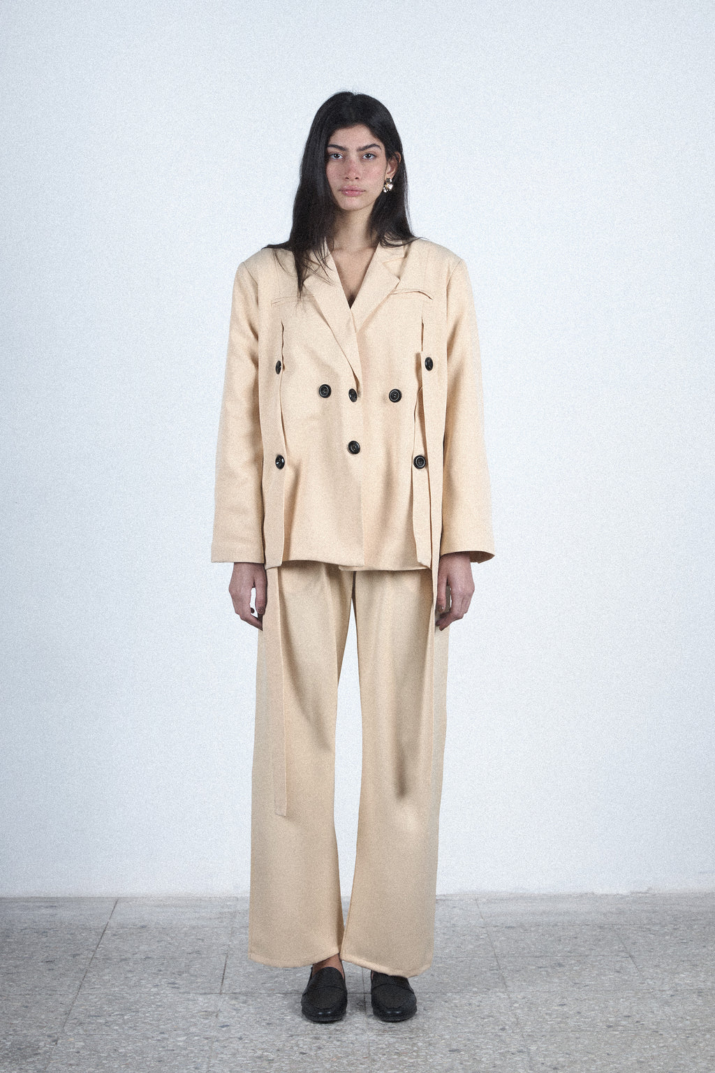 Beige tailored blazer — Beige