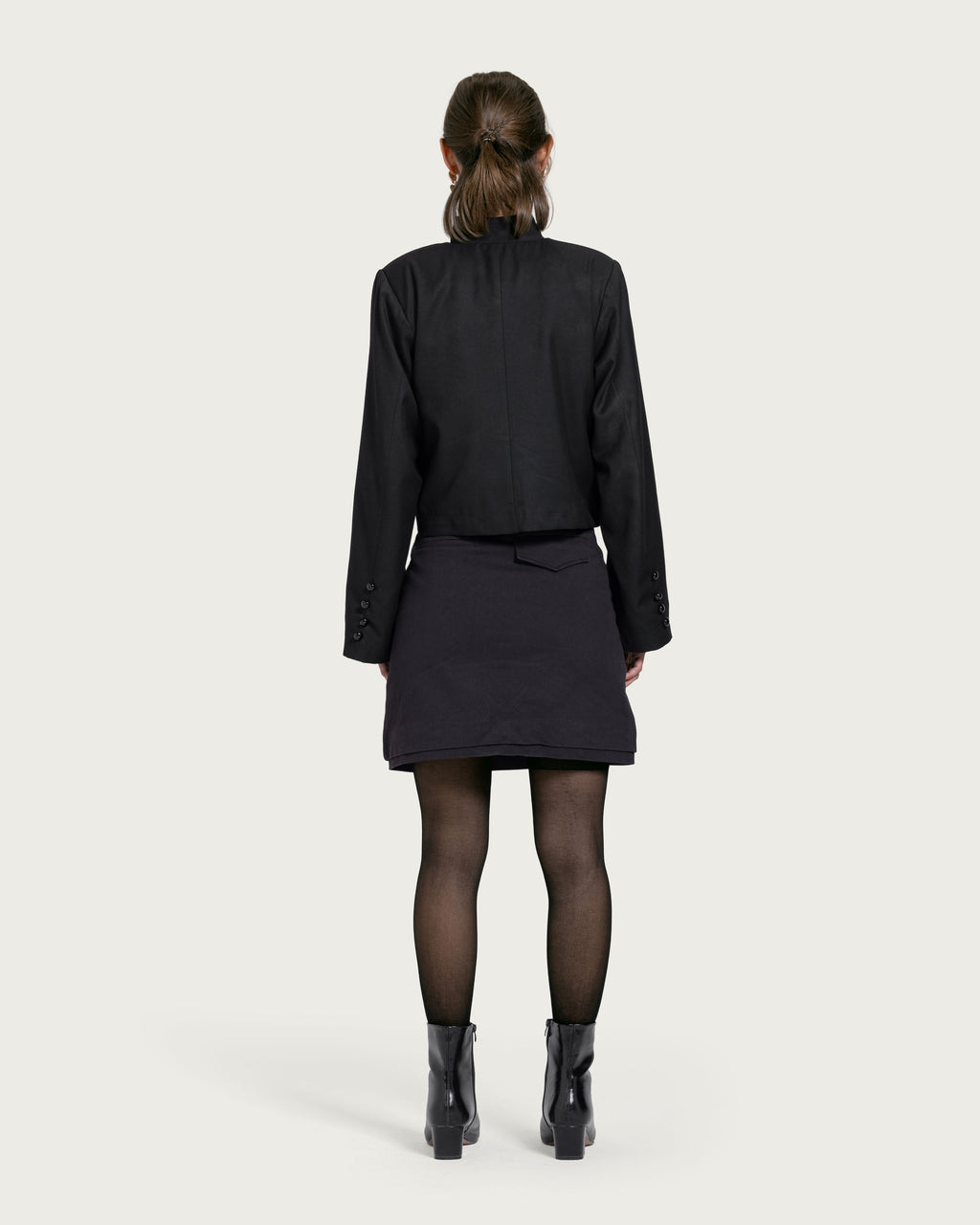 VAÏ Buttoned Blazer - Black