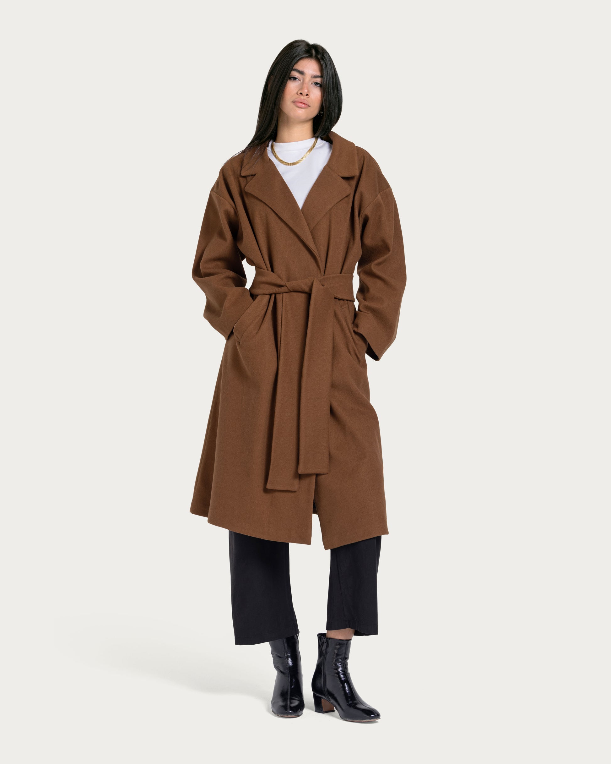 VAÏ Signature Trench - Brown / Cocoa