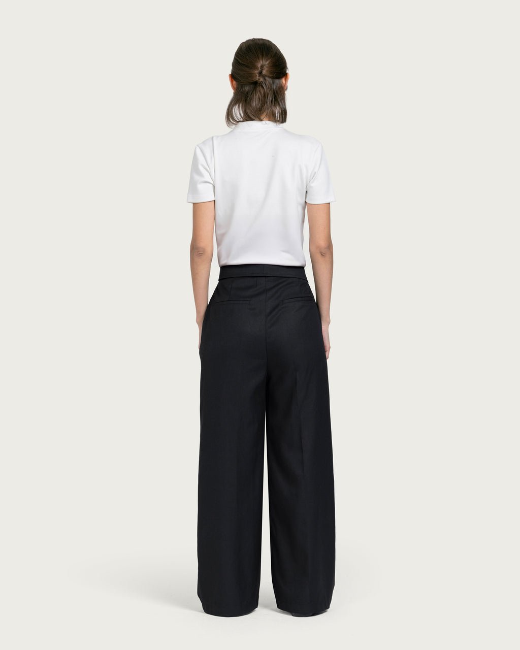 VAÏ Tailored Wide-Leg Pants - Black