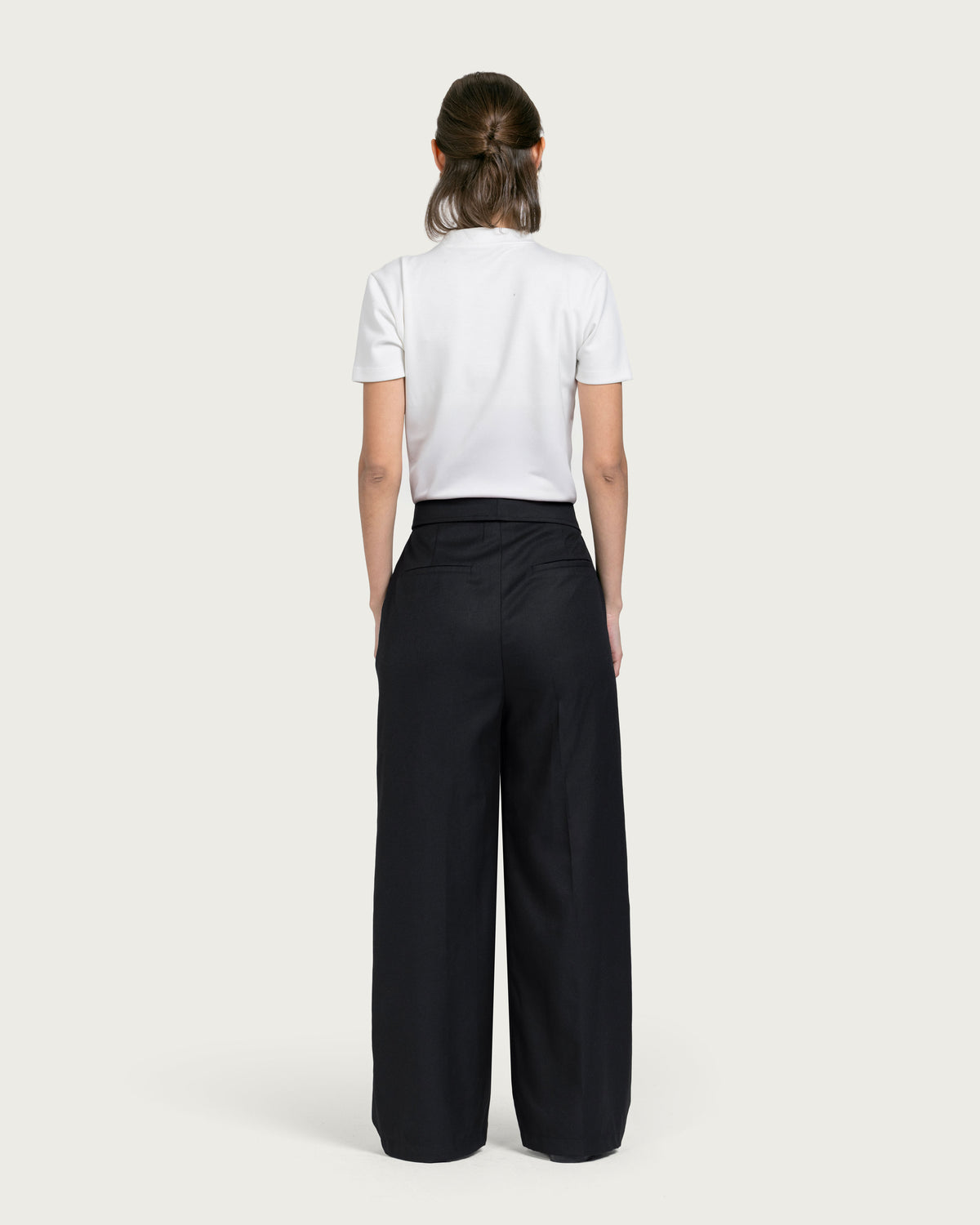 VAÏ Tailored Wide-Leg Pants - Black