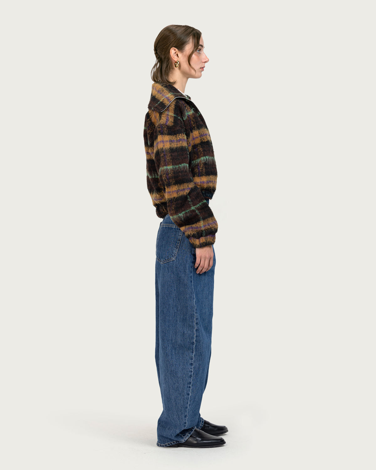 VAÏ The Plaid Drift jacket - Earthy Colors