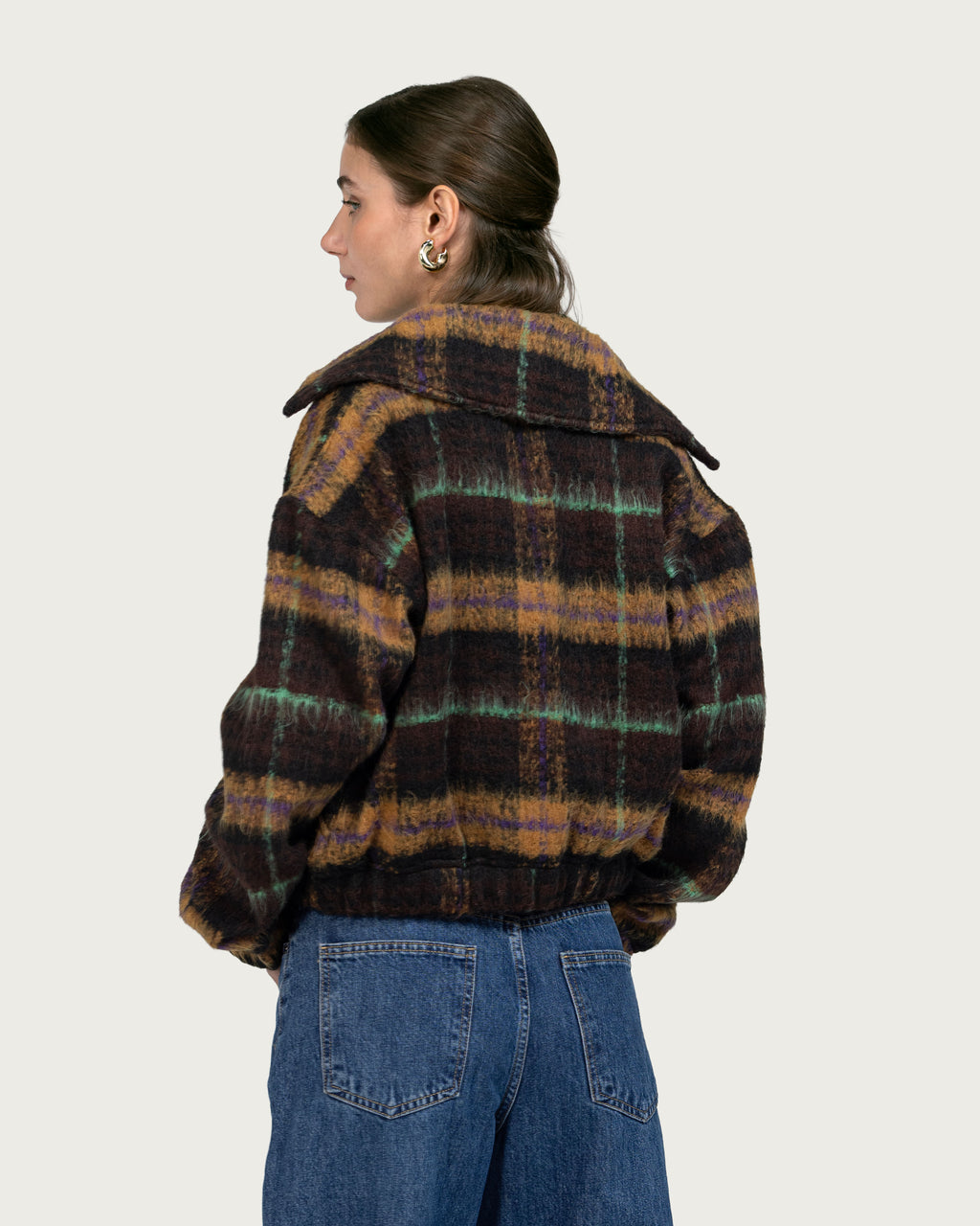 VAÏ The Plaid Drift jacket - Earthy Colors