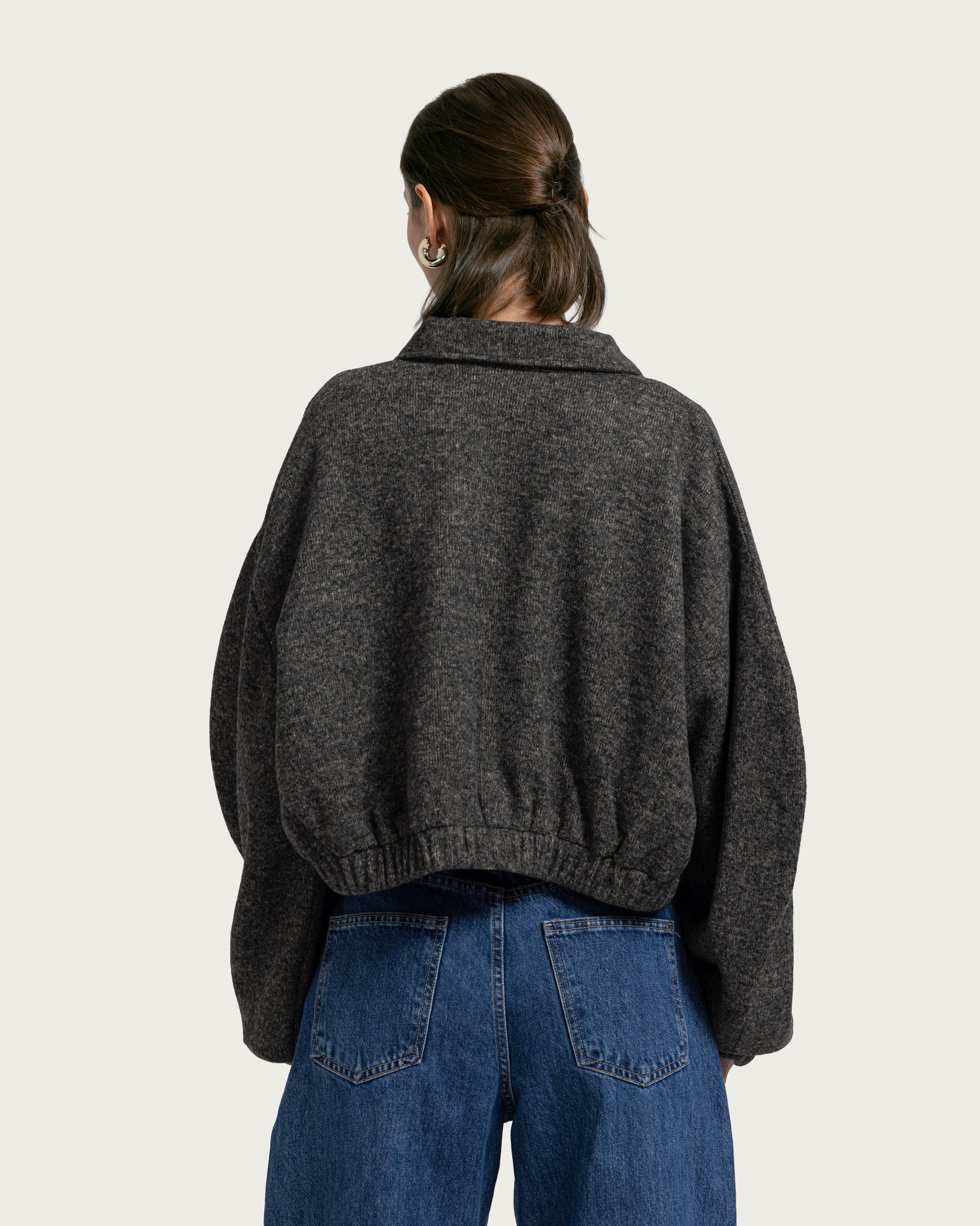 VAÏ Cropped Volume Jacket – Gray