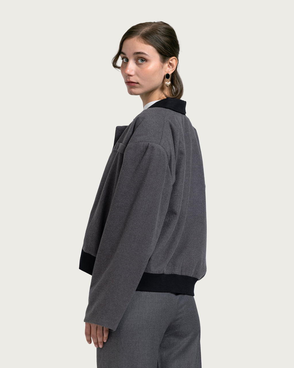 VAÏ Soft Tailored Blazer Jacket - Gray