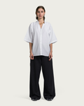 VAÏ Relaxed Short-Sleeve Shirt - White