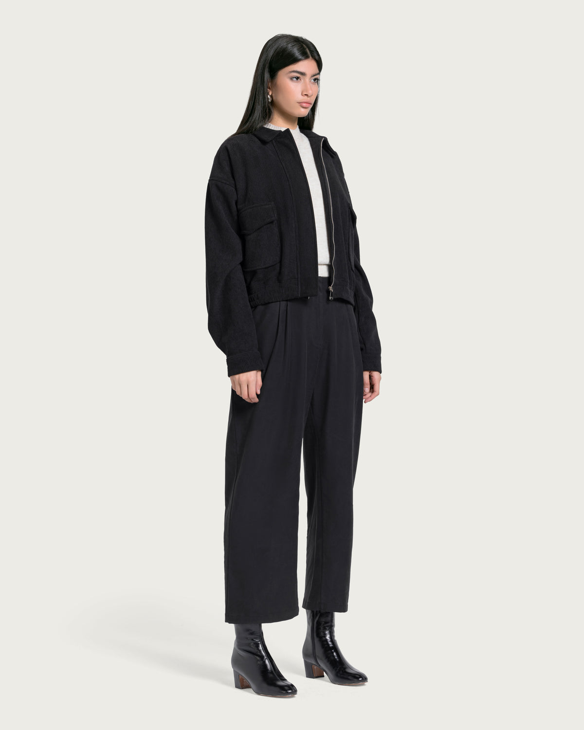 Vaï Noir Zip Jacket - Black