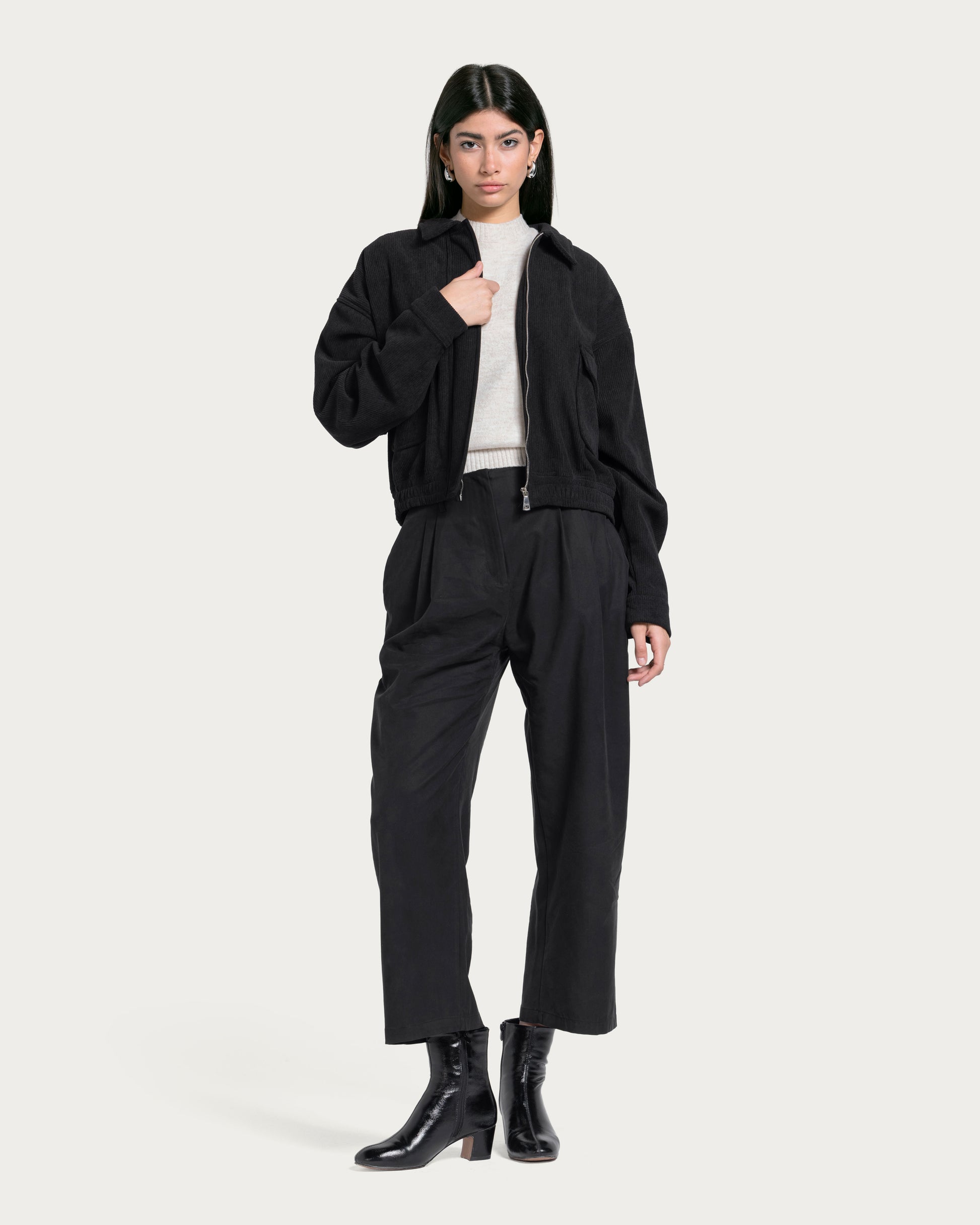 Vaï Noir Zip Jacket - Black