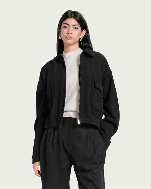 Vaï Noir Zip Jacket - Black