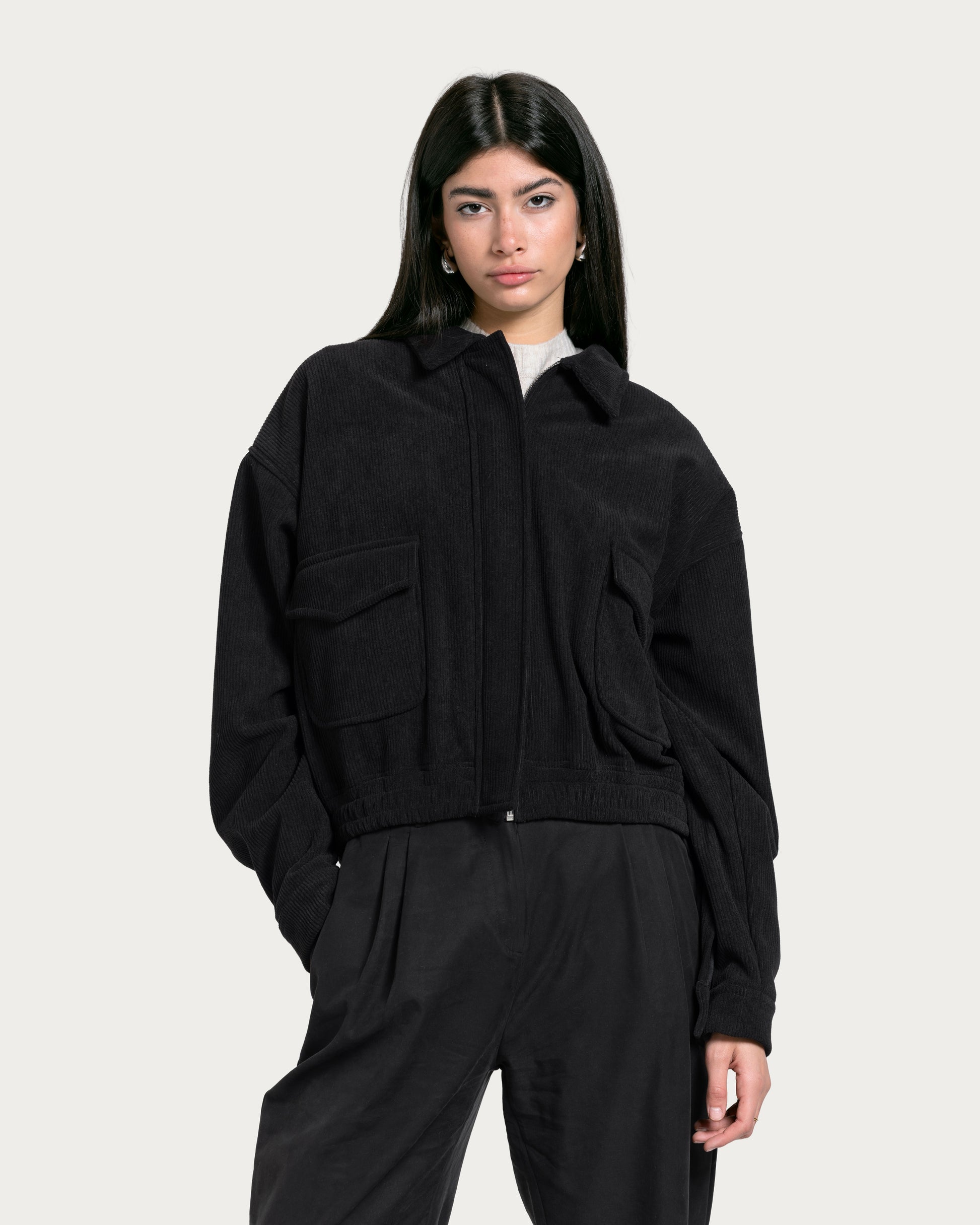 Vaï Noir Zip Jacket - Black